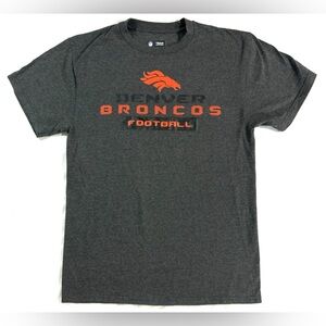 NFL Team Apparel Mens Medium Crew Neck Graphic Short Sleeve T Shirt Gray